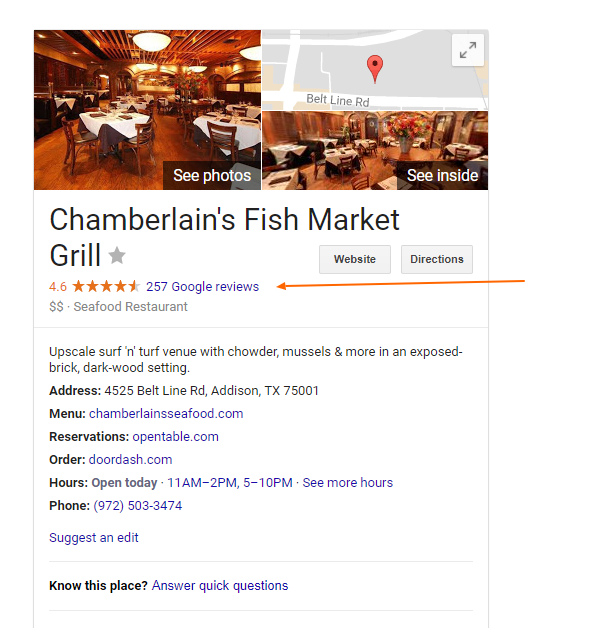 Reviews For Chamberlain's Steak and Chop
